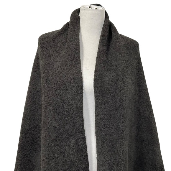Barefoot Dreams Cozychic Womens Blanket Wrap One Size Carbon Gray - Picture 6 of 13